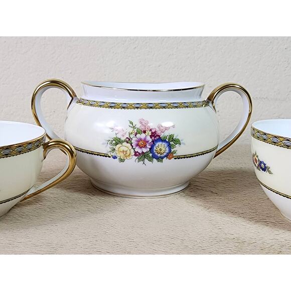 Noritake Juanita Tea Cup Sugar Bowl Porcelain Dinnerware Made Japan Vintage - Picture 3 of 14